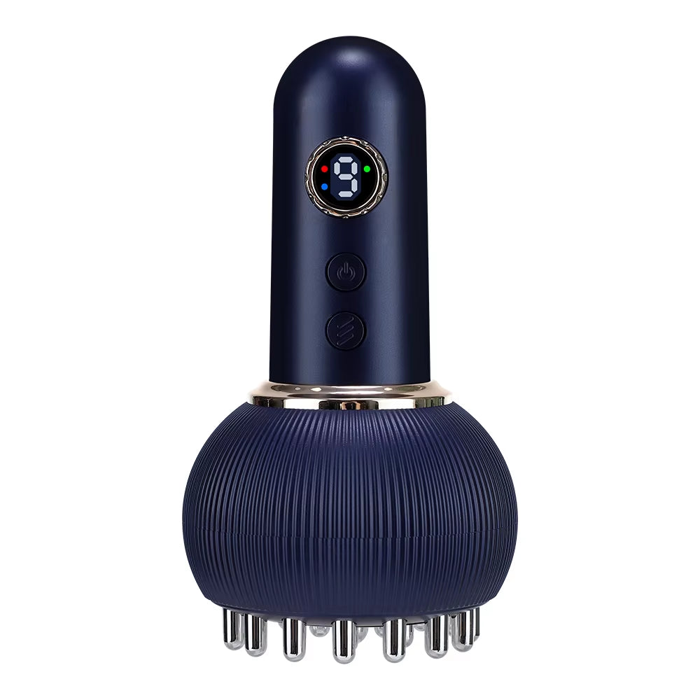 Thermaglow™ Wireless Heated Meridian Brush – Lymphatic Drainage, Microcurrent Anti-Cellulite Massage for Body & Back